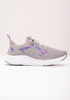 Tênis esportivo feminino cinza dlk